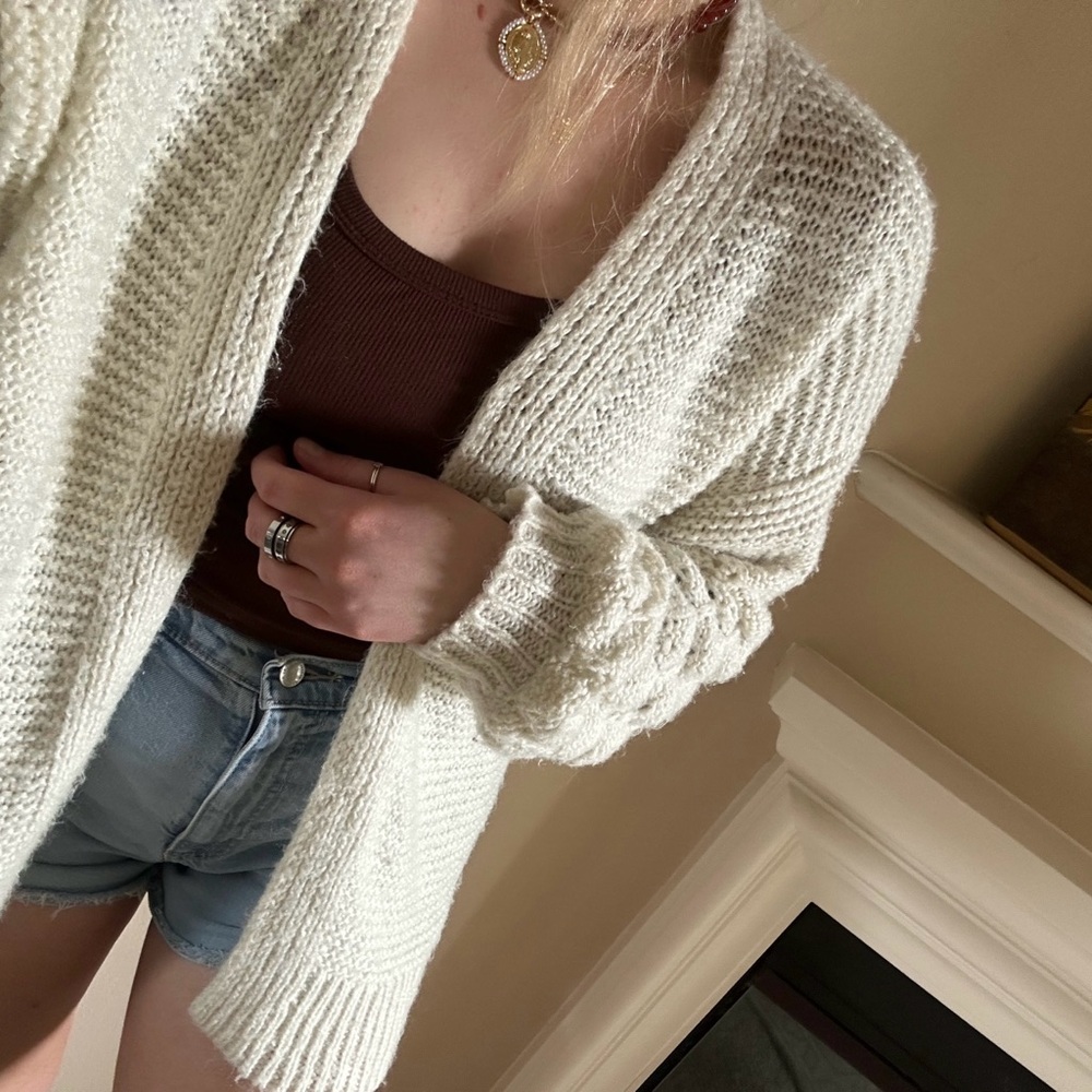 Nine West Open Front Knit Sweater